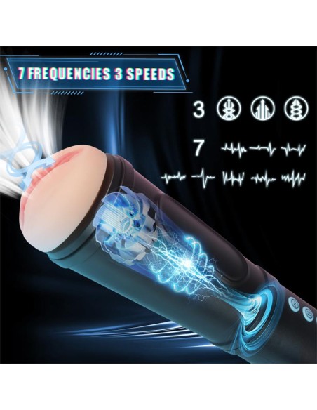 Locker Masturbador con Vibracion y Efecto Succion Vagina