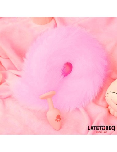 Plug Anal Rosa con Cola de Zorro Rosa