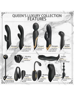 Luxury Set Queens 12 Juguetes Negro y Oro 18k 2