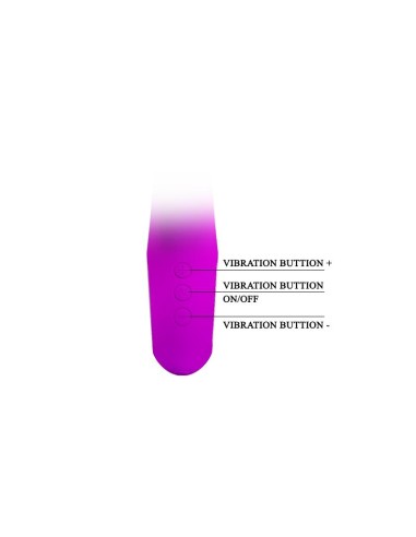 Vibrador Ansel USB Silicona Purpura