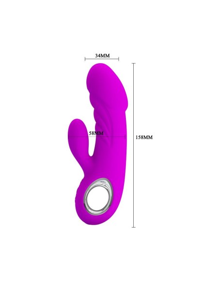 Vibrador Ansel USB Silicona Purpura Vibrador Ansel USB Silicona Purpura