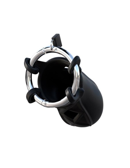 Fantasy C Ringz Jaula de Bloqueo extremo de Silicona Color Negro Fantasy C Ringz Jaula de Bloqueo extremo de Silicona Color Negro