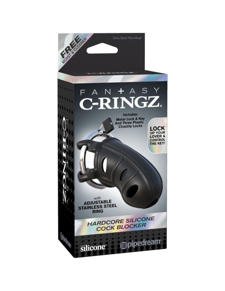 Fantasy C Ringz Jaula de Silicona Hardcore para el Pene Color Negro