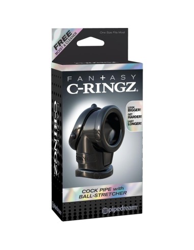 Fantasy C Ringz Anillo con Ball Strecher Color Negro