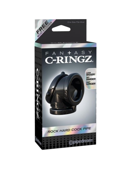 Fantasy C Ringz Anillo Pesado Cock Pipe Negro Fantasy C Ringz Anillo Pesado Cock Pipe Negro