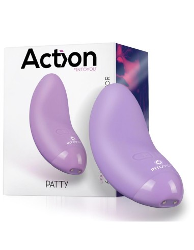 Patty Mini Masajeador Silicona USB Purpura