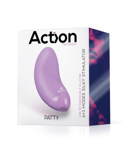 Patty Mini Masajeador Silicona USB Purpura 2