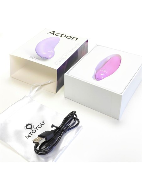 Patty Mini Masajeador Silicona USB Purpura