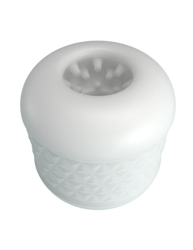 Crystle Masturbador Doble Entrada Blanco