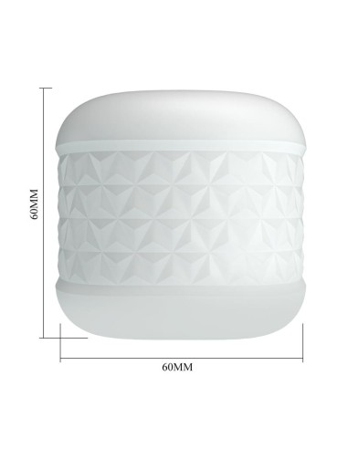 Crystle Masturbador Doble Entrada Blanco