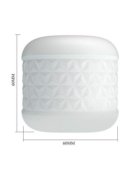 Crystle Masturbador Doble Entrada Blanco