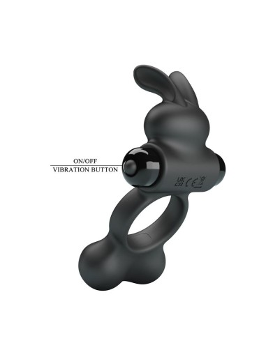 Yusuf Anillo para el Pene con Bolas de Metal 2x33gr