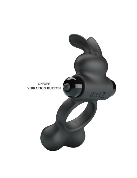 Yusuf Anillo para el Pene con Bolas de Metal 2x33gr