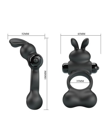 Yusuf Anillo para el Pene con Bolas de Metal 2x33gr