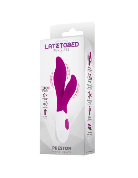 Preston Vibrador con Estimulador Silicona