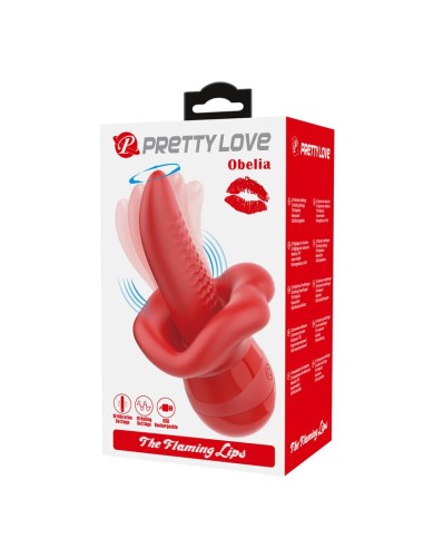 Obelia Estimulador con Vibracion y Movimiento Lengua