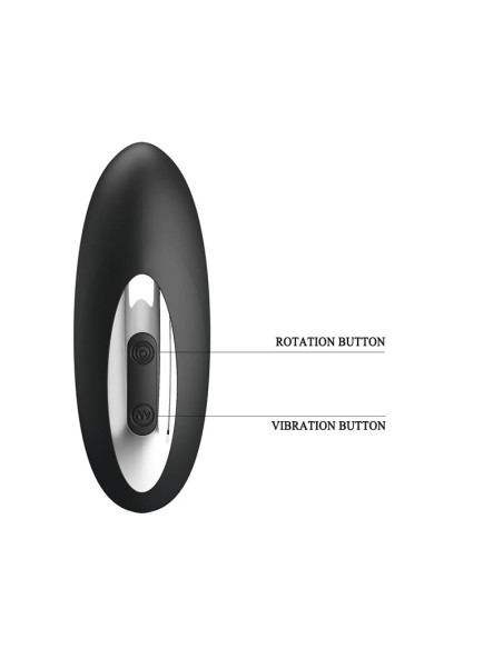 Masajeador Prostatico con Vibracion y Bolas Rotadoras