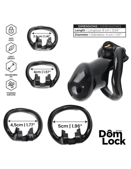 Guard Jaula para el Pene con Candado Interno Talla S