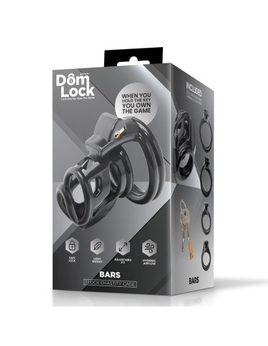 Bars Jaula para el Pene con Candado Interno