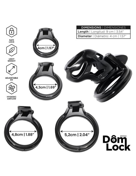 Parole Jaula para el Pene con Candado Interno