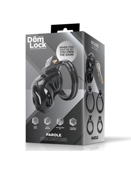Parole Jaula para el Pene con Candado Interno
