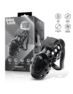 Convict Jaula para el Pene con Candado Interno