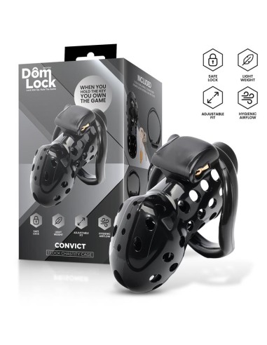 Convict Jaula para el Pene con Candado Interno