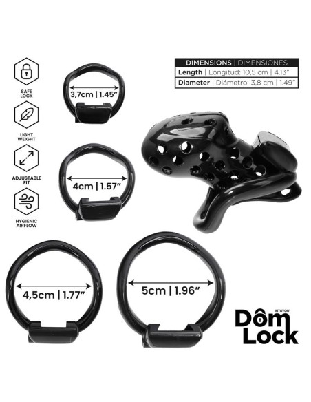 Convict Jaula para el Pene con Candado Interno