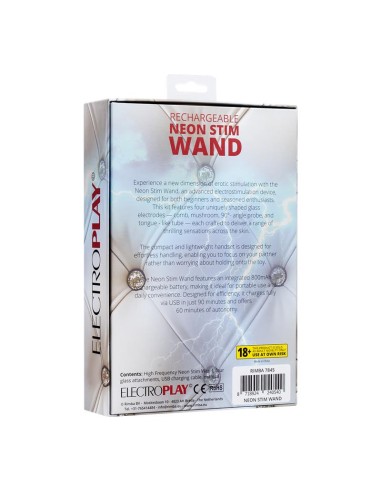 Varita Neon Stim con 4 Electrodos de Vidrio