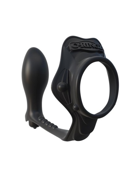 Fantasy C Ringz Anillo con Plug Anal Pesado Color Negro Fantasy C Ringz Anillo con Plug Anal Pesado Color Negro