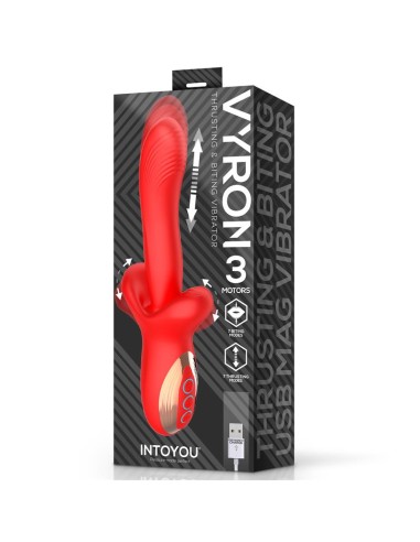Vyron Vibrador con Thrusting y Biting Mordisqueo
