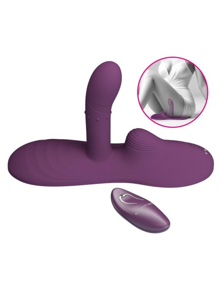 Luka Asiento con Vibrador con Finger Efecto Calor y Bolas Rotadoras