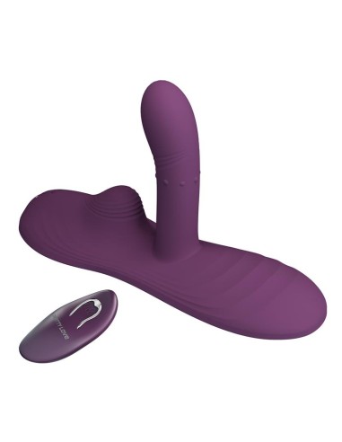 Luka Asiento con Vibrador con Finger Efecto Calor y Bolas Rotadoras