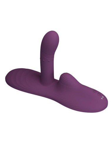 Luka Asiento con Vibrador con Finger Efecto Calor y Bolas Rotadoras