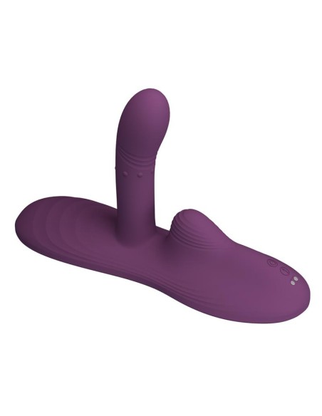 Luka Asiento con Vibrador con Finger Efecto Calor y Bolas Rotadoras