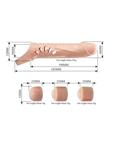 Funda para el Pene con Extensores
