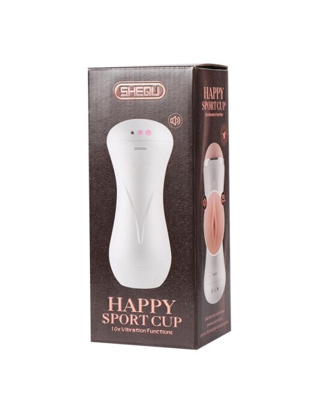 Masturbador Vibracion USB Happy Sport