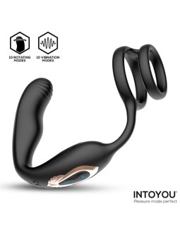 Bruce Masajeador Prostatico 360º y Doble Anillo con Vibracion 2