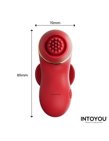 Beeny Estimulador con 4 Cabezales Succion Tapping Tickling y Licking