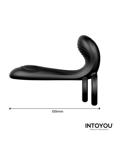 Synkox Girth Gainer con Doble Anillo para el Pene con Vibracion