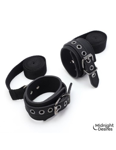 Set Bondage con Esposas Antifaz y Pluma Estimuladora