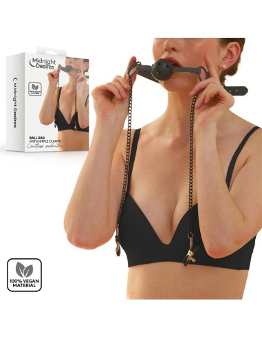 Pinzas para Pezones y Mordaza de Bola