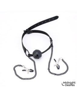 Pinzas para Pezones y Mordaza de Bola 2