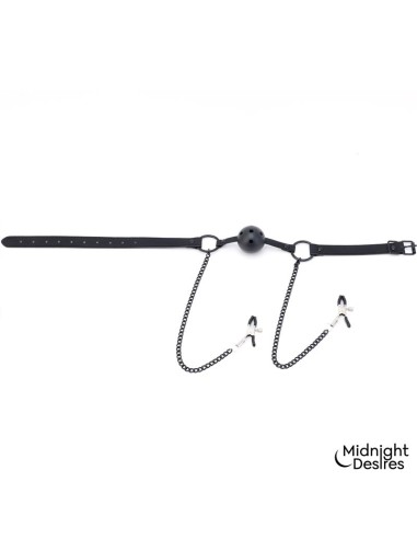 Pinzas para Pezones y Mordaza de Bola