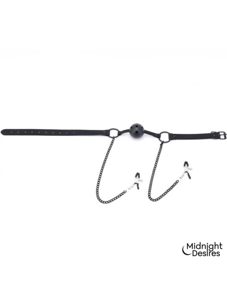 Pinzas para Pezones y Mordaza de Bola