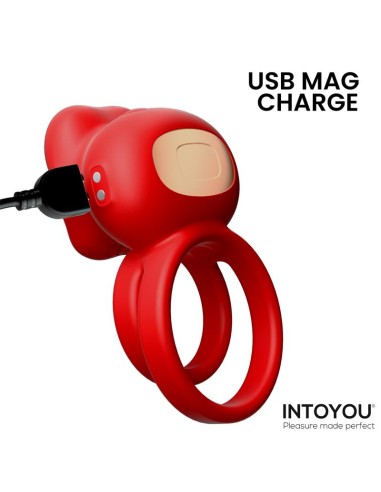 Bittey Anillo Vibrador con Biting Mordisqueo