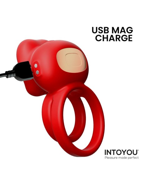 Bittey Anillo Vibrador con Biting Mordisqueo