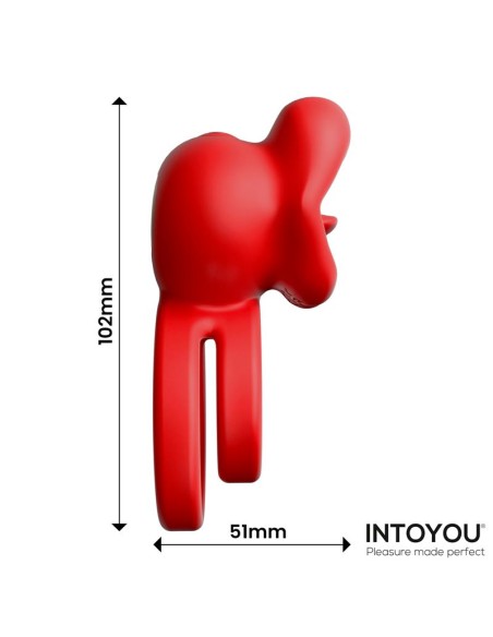 Bittey Anillo Vibrador con Biting Mordisqueo