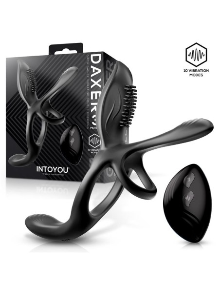 Daxer Doble Anillo para el Pene con Estimulador de Clitoris