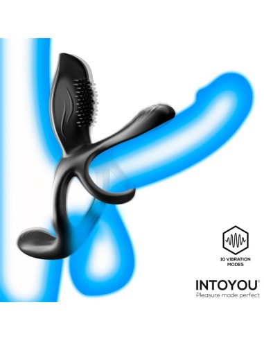 Daxer Doble Anillo para el Pene con Estimulador de Clitoris